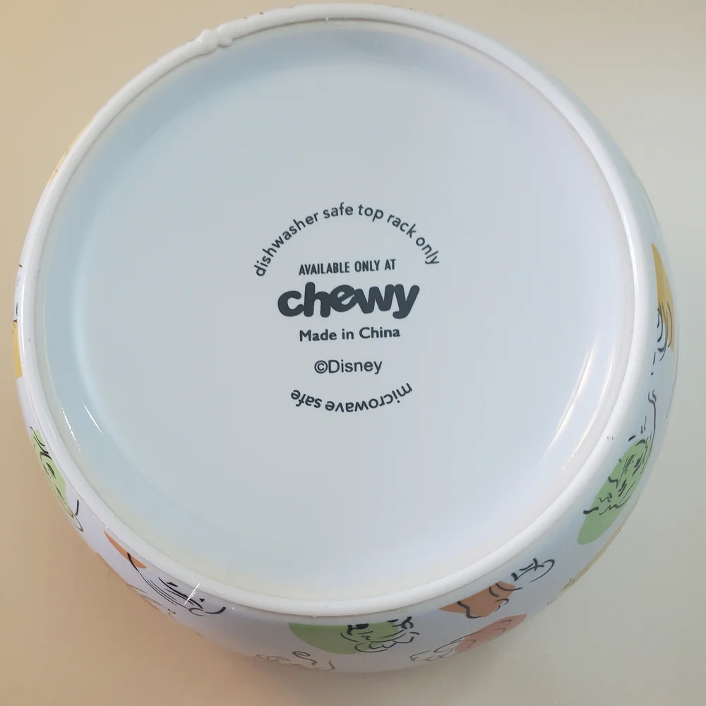 Skid Proof Orange Cat Bowl with Crown Design